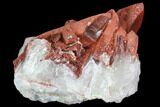 Natural, Red Quartz Crystal Cluster - Morocco #101024-1